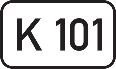 Straßenschild Kreisstraße K 101