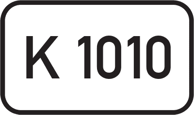 Straßenschild Kreisstraße K 1010