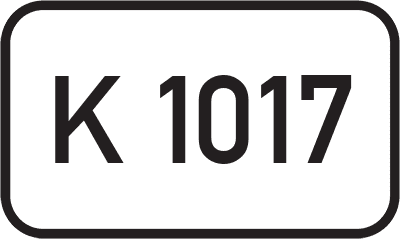 Straßenschild Kreisstraße K 1017