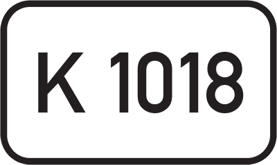 Straßenschild Kreisstraße K 1018