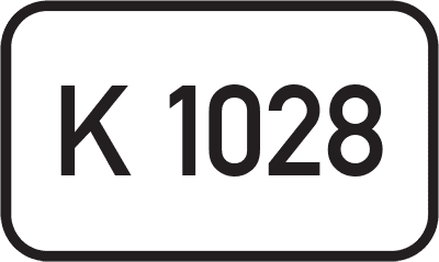 Straßenschild Kreisstraße K 1028