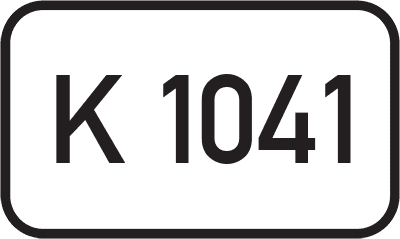 Straßenschild Kreisstraße K 1041