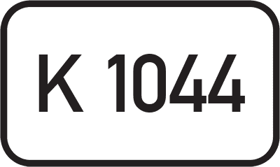 Straßenschild Kreisstraße K 1044