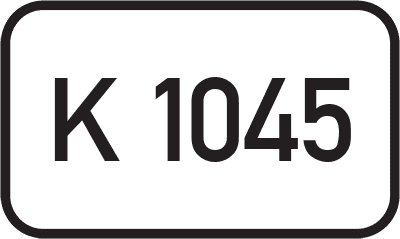 Straßenschild Kreisstraße K 1045