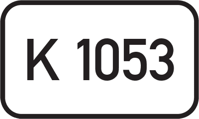 Straßenschild Kreisstraße K 1053
