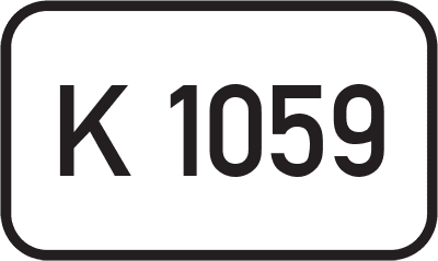 Straßenschild Kreisstraße K 1059