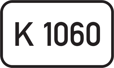 Straßenschild Kreisstraße K 1060