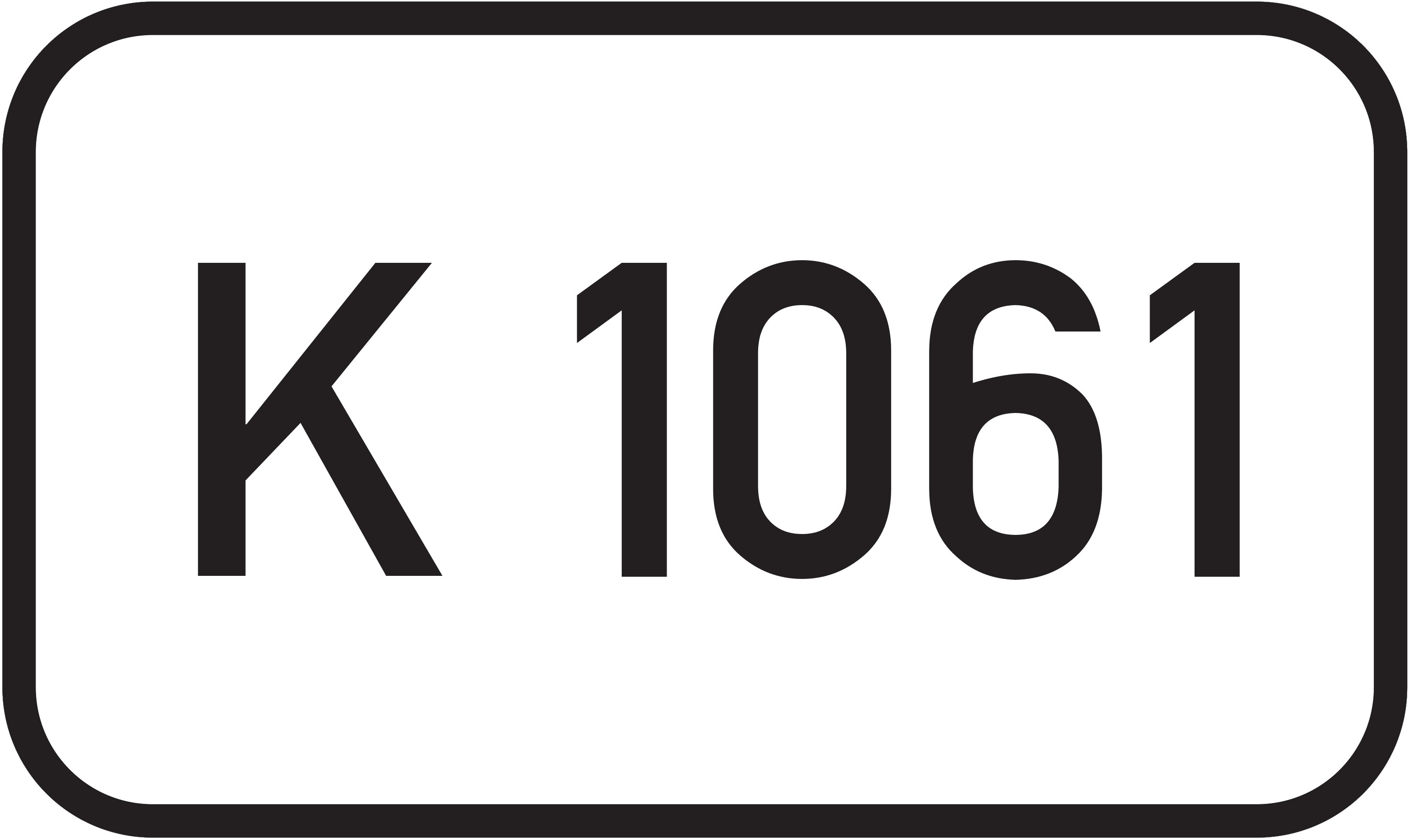 Straßenschild Kreisstraße K 1061