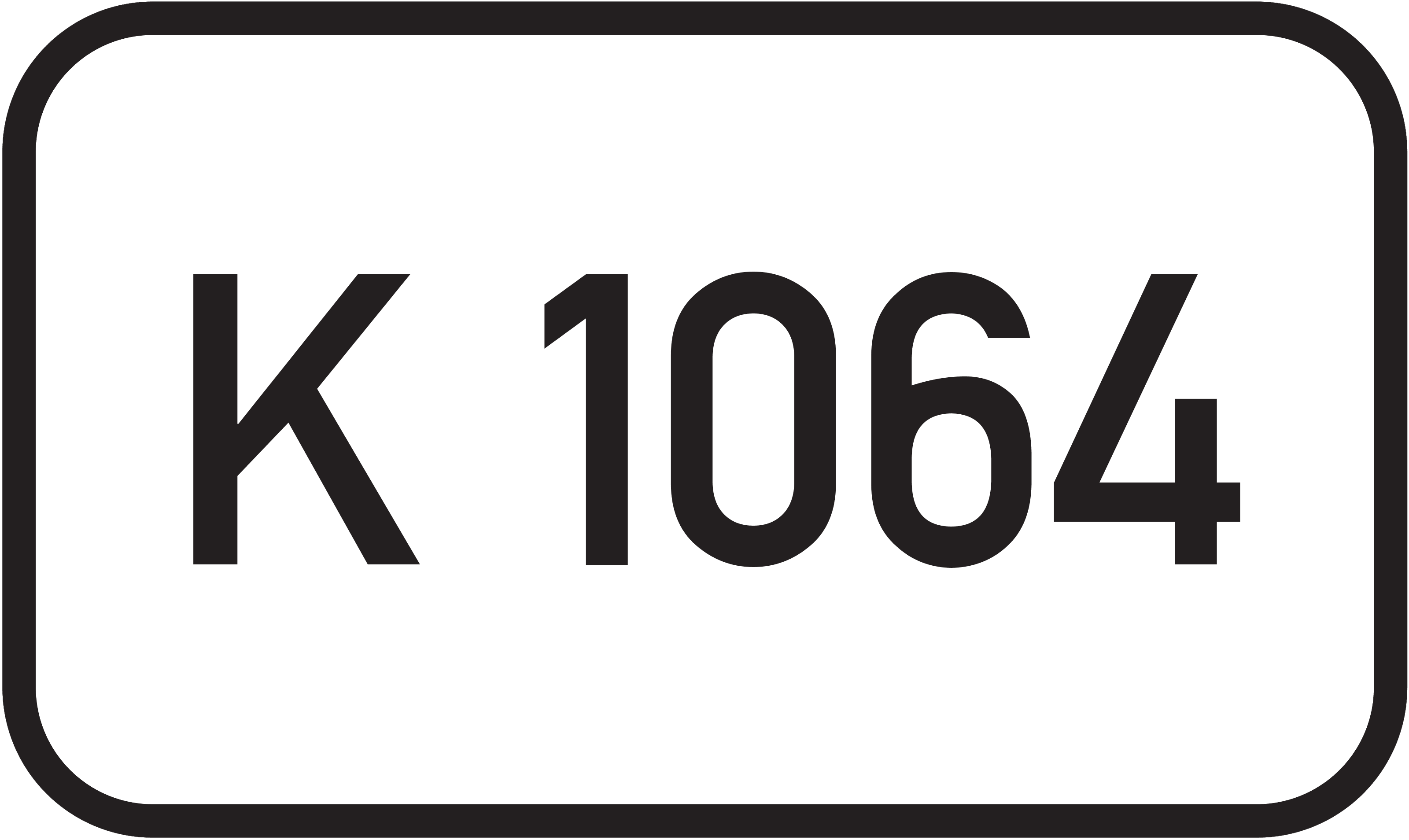 Straßenschild Kreisstraße K 1064