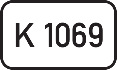 Straßenschild Kreisstraße K 1069