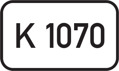 Straßenschild Kreisstraße K 1070