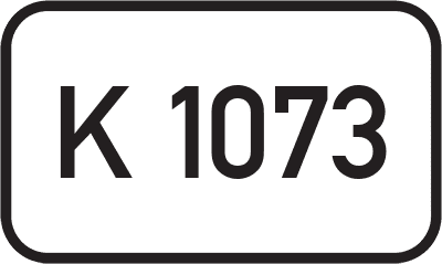 Straßenschild Kreisstraße K 1073