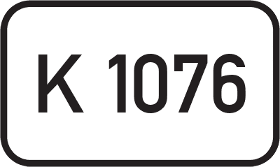 Straßenschild Kreisstraße K 1076