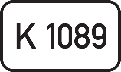 Straßenschild Kreisstraße K 1089
