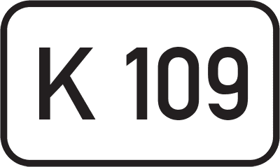 Straßenschild Kreisstraße K 109