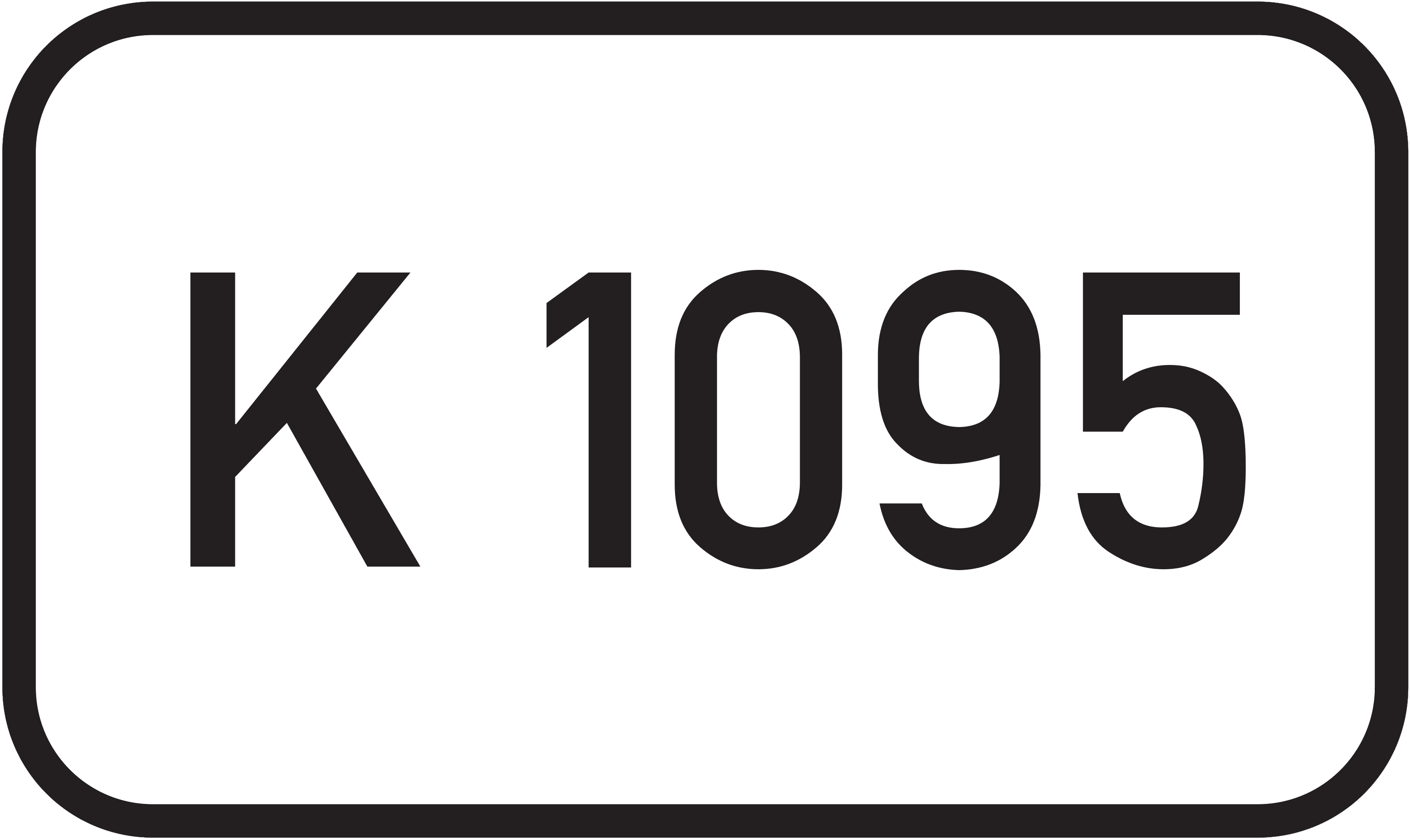 Straßenschild Kreisstraße K 1095