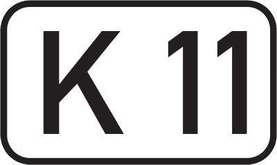 Straßenschild Kreisstraße K 11