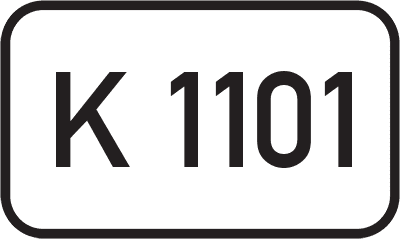 Straßenschild Kreisstraße K 1101