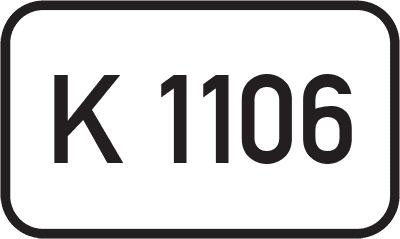 Straßenschild Kreisstraße K 1106