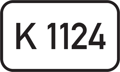 Straßenschild Kreisstraße K 1124
