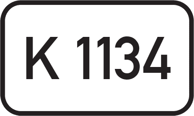 Straßenschild Kreisstraße K 1134