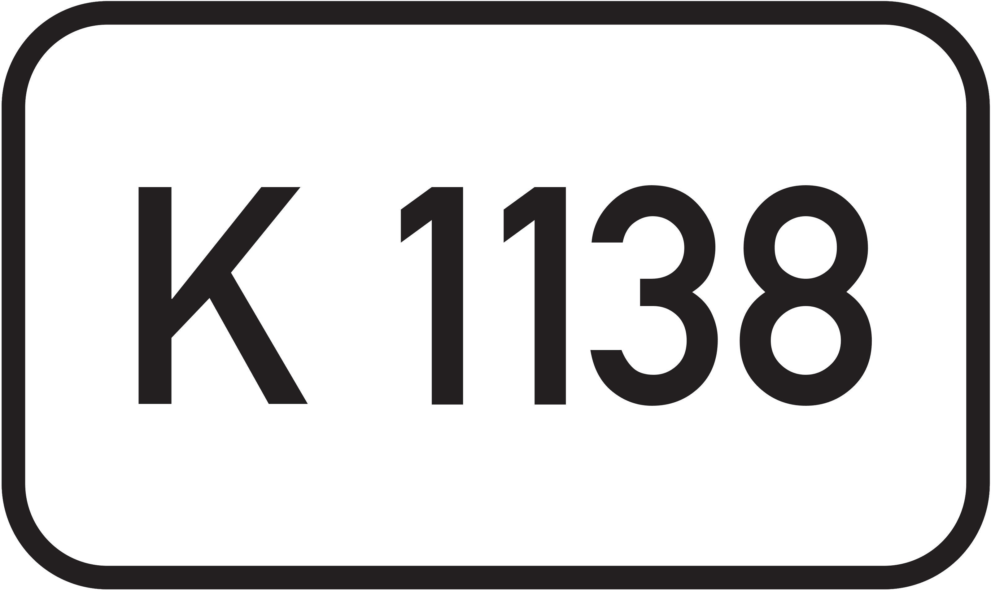 Straßenschild Kreisstraße K 1138