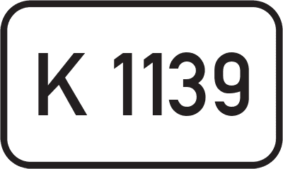 Straßenschild Kreisstraße K 1139