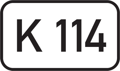 Straßenschild Kreisstraße K 114