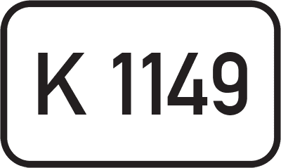 Straßenschild Kreisstraße K 1149