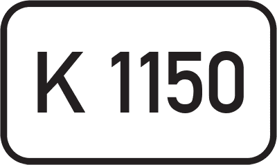 Straßenschild Kreisstraße K 1150