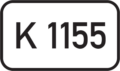 Straßenschild Kreisstraße K 1155
