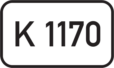 Straßenschild Kreisstraße K 1170