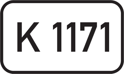 Straßenschild Kreisstraße K 1171
