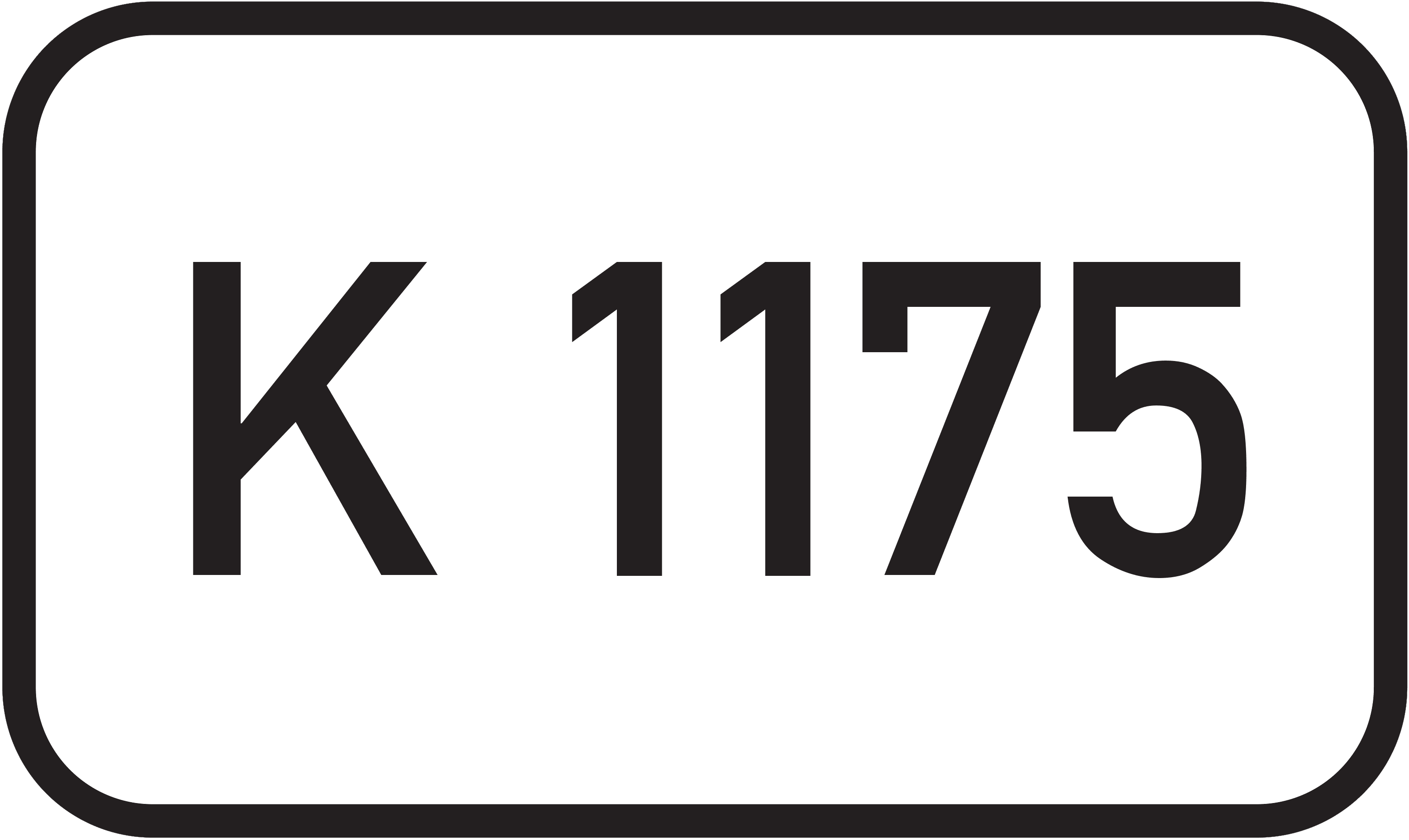 Straßenschild Kreisstraße K 1175