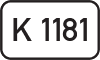 Kreisstraße K 1181