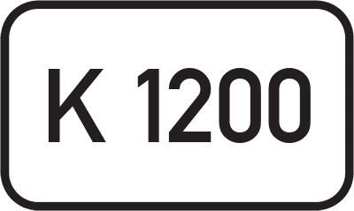 Straßenschild Kreisstraße K 1200