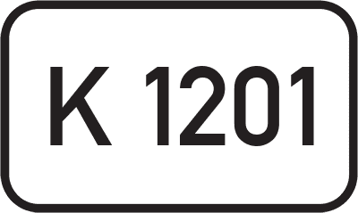 Straßenschild Kreisstraße K 1201