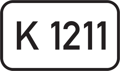 Straßenschild Kreisstraße K 1211