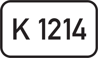Straßenschild Kreisstraße K 1214