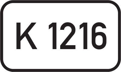 Straßenschild Kreisstraße K 1216