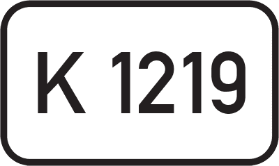 Straßenschild Kreisstraße K 1219