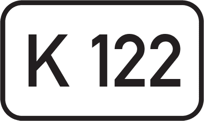 Straßenschild Kreisstraße K 122