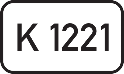 Straßenschild Kreisstraße K 1221