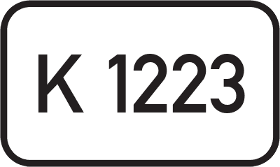 Straßenschild Kreisstraße K 1223