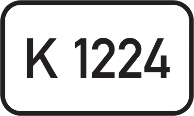 Straßenschild Kreisstraße K 1224