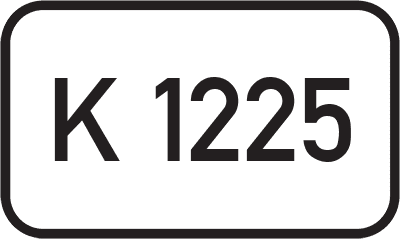Straßenschild Kreisstraße K 1225