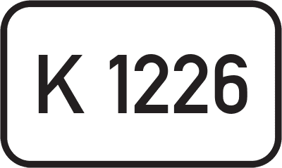 Straßenschild Kreisstraße K 1226