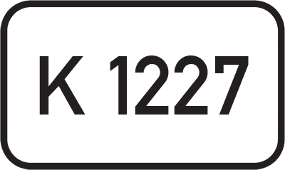 Straßenschild Kreisstraße K 1227