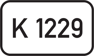 Straßenschild Kreisstraße K 1229