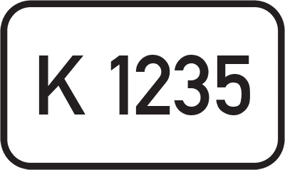 Straßenschild Kreisstraße K 1235